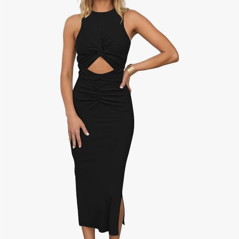 Elegant Black Sleeveless Dress
